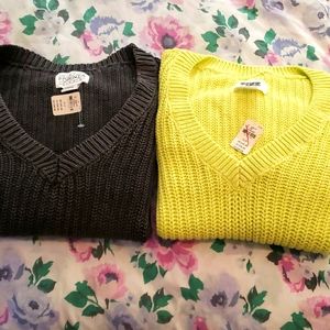 2 pink Victoria secret woman sweater